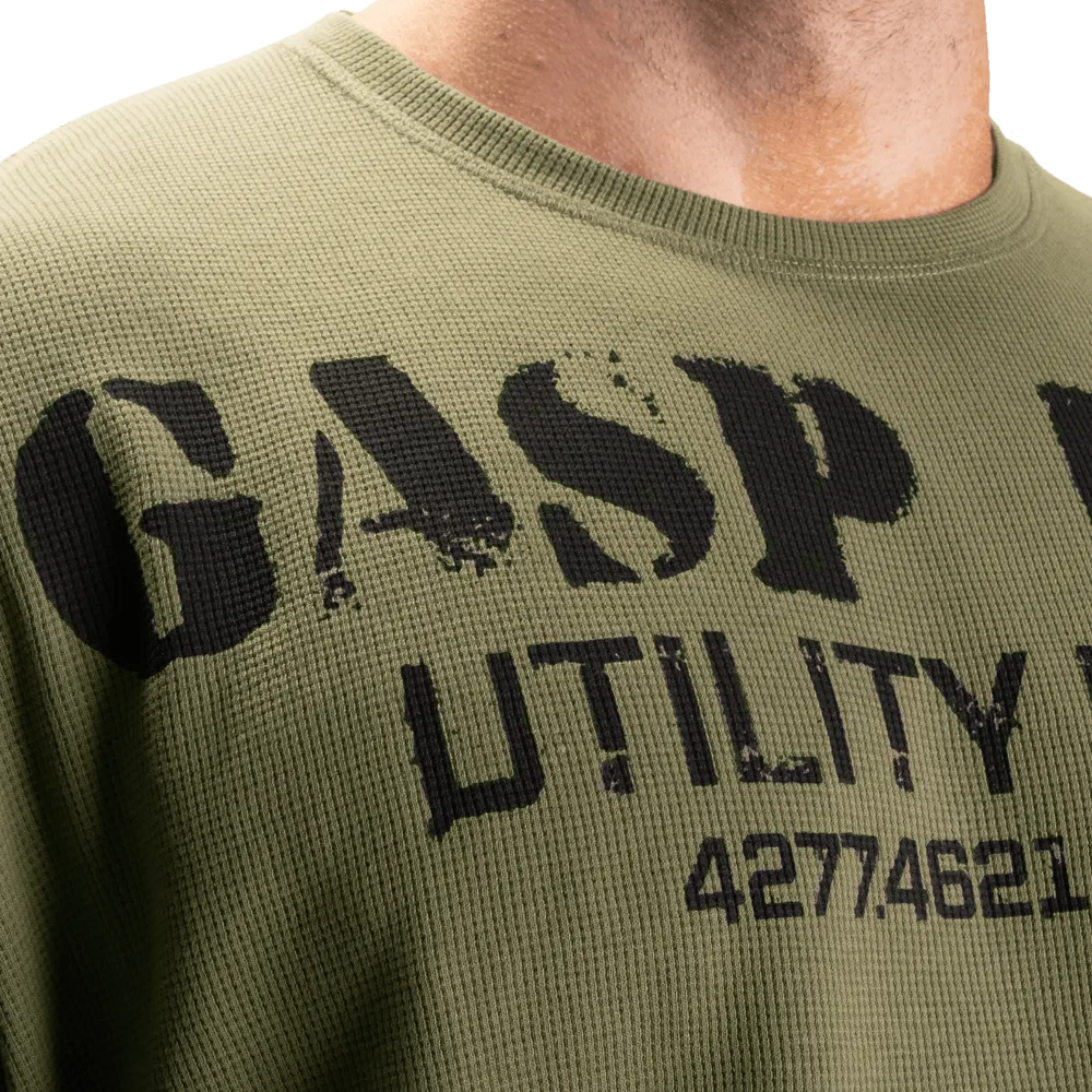Thermal Gym Sweater - Washed Green