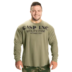 Thermal Gym Sweater - Washed Green