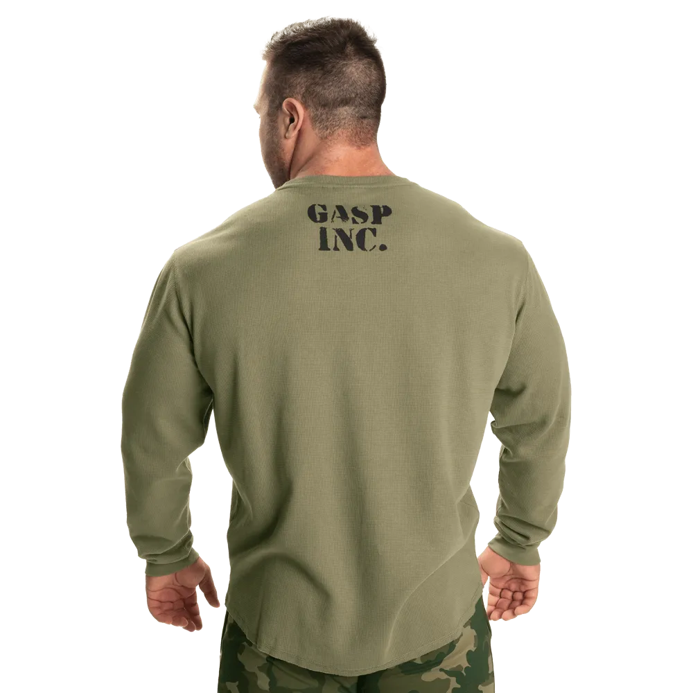 Thermal Gym Sweater - Washed Green