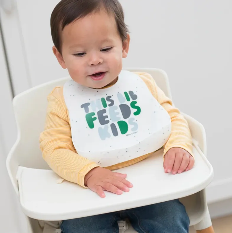 This Bib Feeds Kids- Green