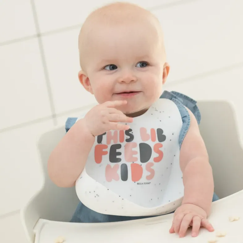 This Bib Feeds Kids- Pink