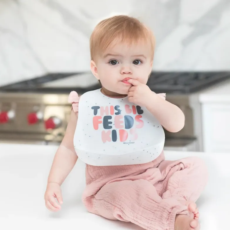 This Bib Feeds Kids- Pink