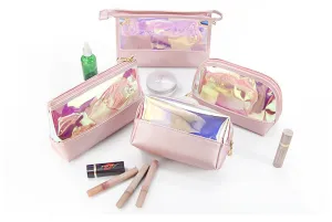 TikTok Fashion Travel Laser Lazy Makeup Bag: High-End Waterproof Transparent Ins-Style Business Trip Toiletry Set C-240524-6
