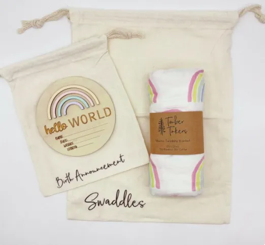 Timber Tinkers - Hospital Bag Organisers   Swaddle Bag