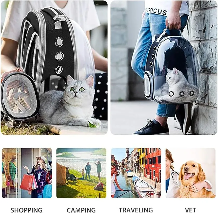 Transparent Pet Carrier Travel Backpack Bubble Space Capsule