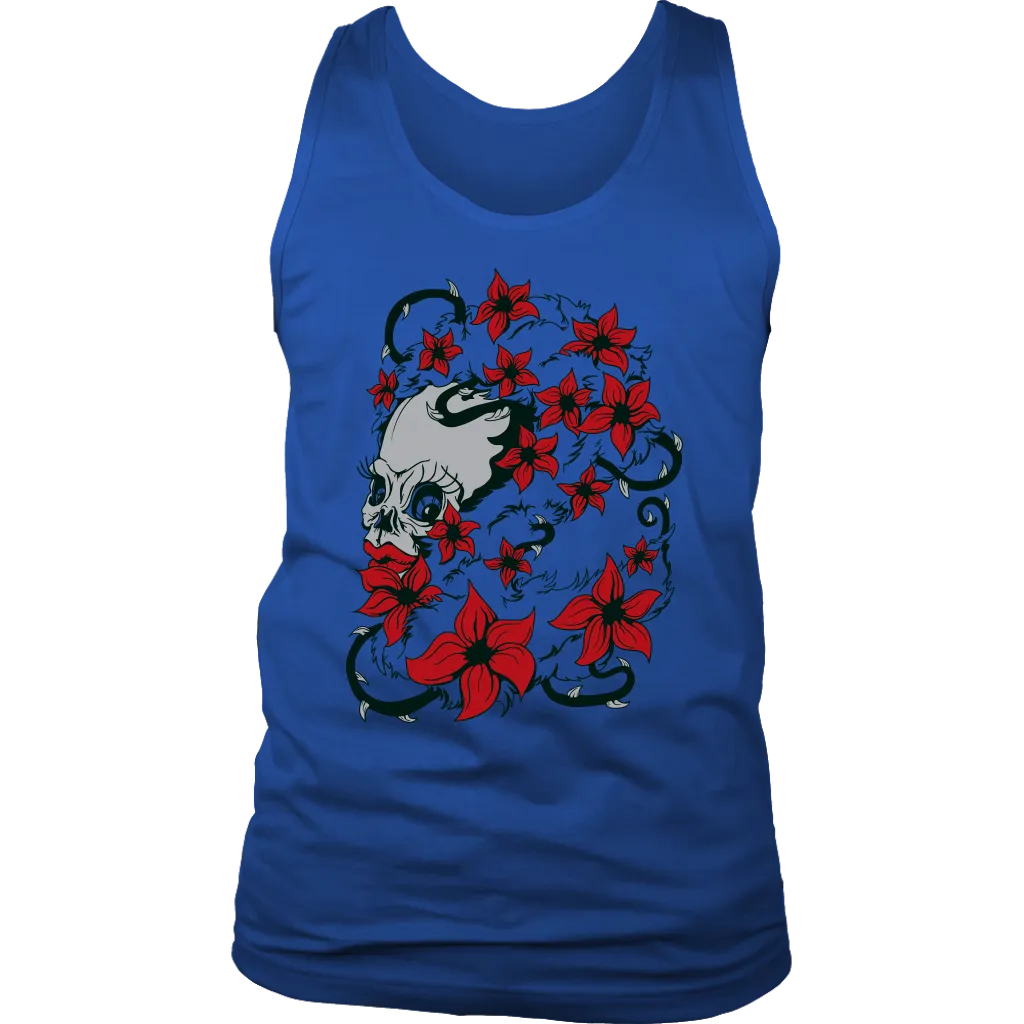 Trash Polka T-shirt, Skull Shirt Gift, Skull and Flowers Shirt, Skull T-shirt