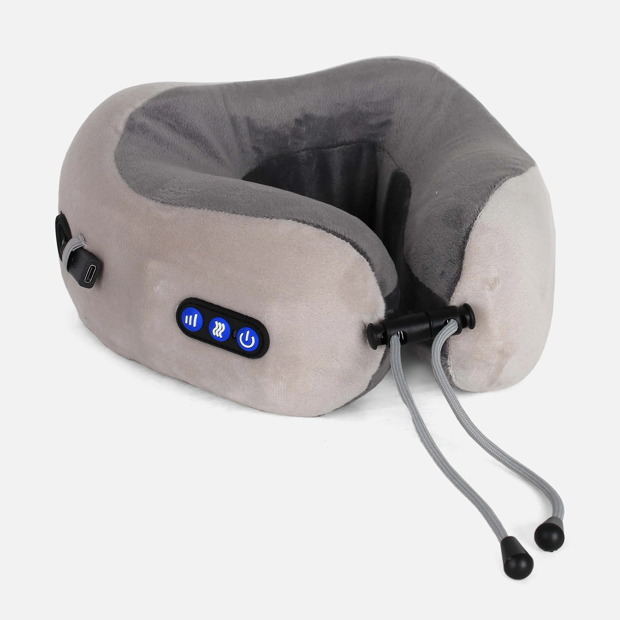 TRAVEL PILLOW FABRIC MEMORY FOAM   MASSAGER AND BATTERY