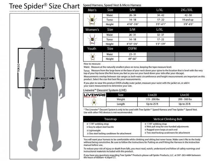 TREE SPIDER SPEED HARNESS