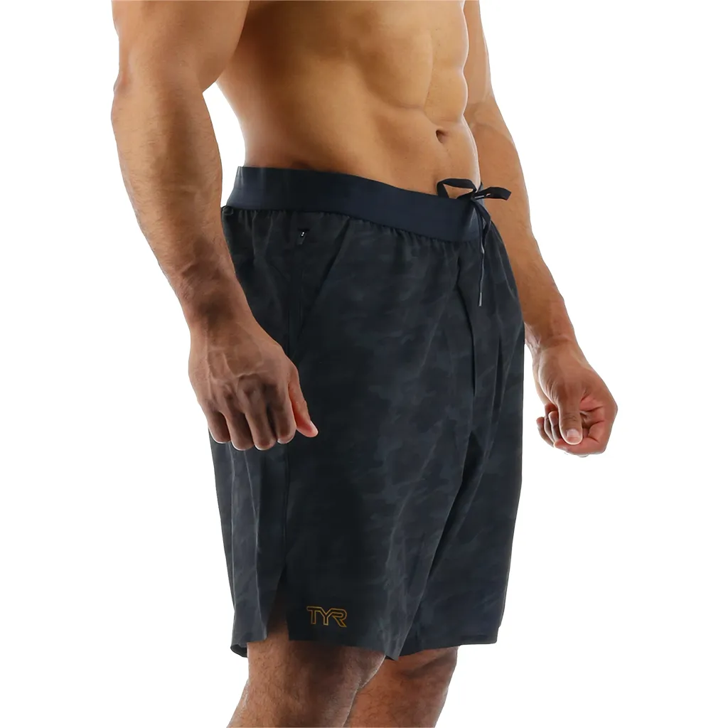 TYR Hydrosphere™ Men's Lined 7" Unbroken Shorts - Blackout Camo