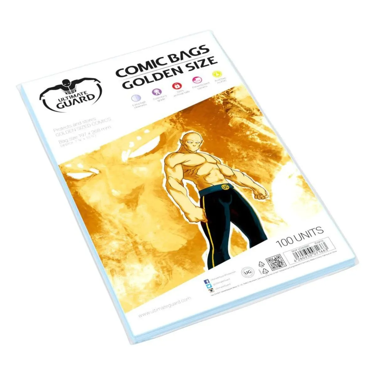 Ultimate Guard Comic Bags Golden Size 100ct