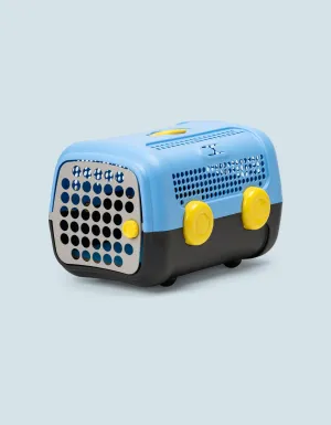 United Pets - A.U.T.O.- Trasportino rigido per cani e gatti Azzurro/Grigio