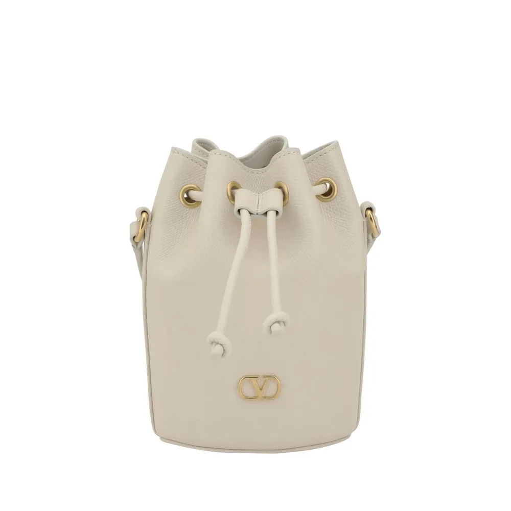 Valentino Garavani Mini Vlogo Drawstring Bucket Bag