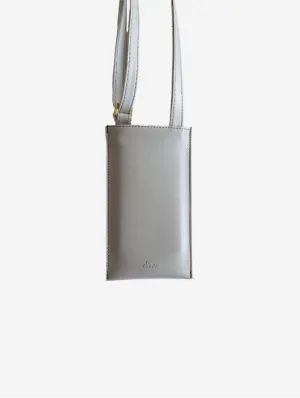 Vanilla Vegan Apple Leather Pouch | Grey