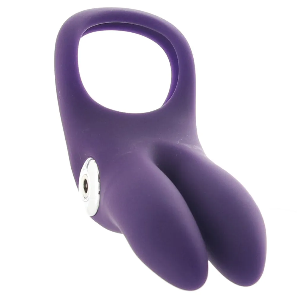 Vedo Sexy Bunny Rechargeable Vibrating C-Ring Deep Purple