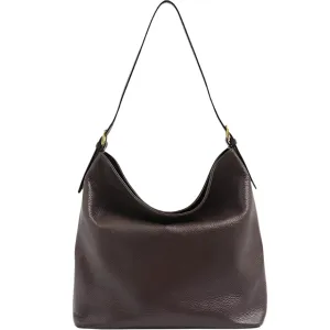Vestirsi Serena Leather Hobo Bag Dark Chocolate