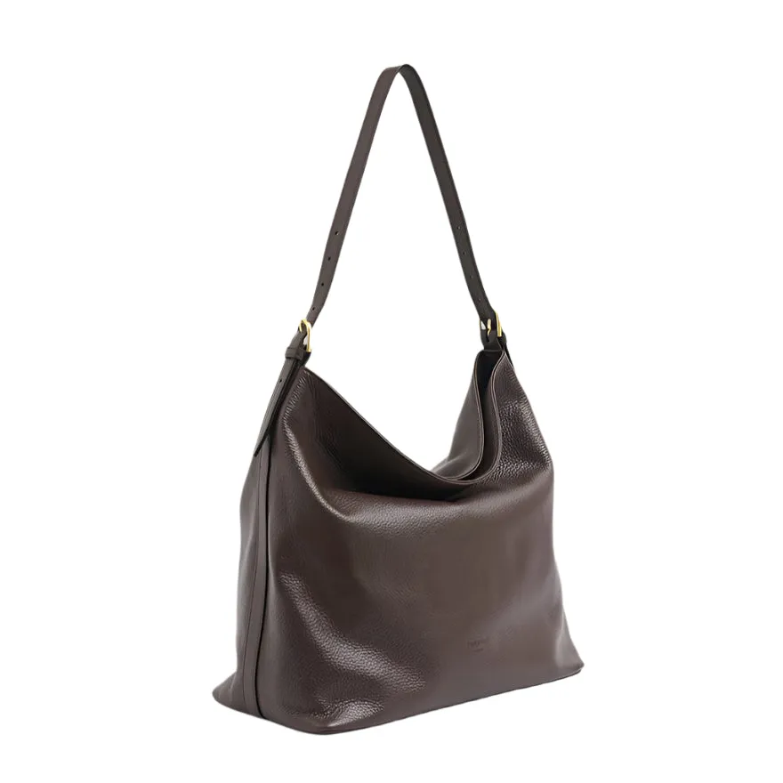 Vestirsi Serena Leather Hobo Bag Dark Chocolate