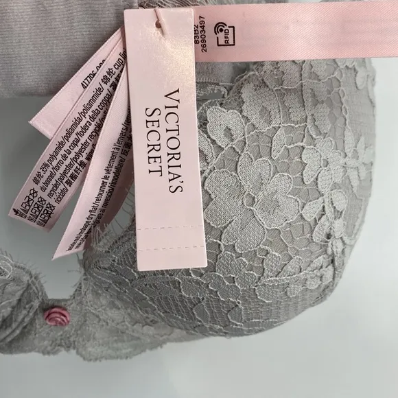 Victoria’s Secret Dream Angels Lightly Lined Demi Twinkle Shine Strap Bra Sz 34C