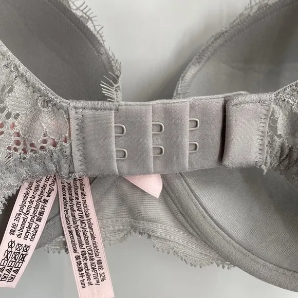 Victoria’s Secret Dream Angels Lightly Lined Demi Twinkle Shine Strap Bra Sz 34C