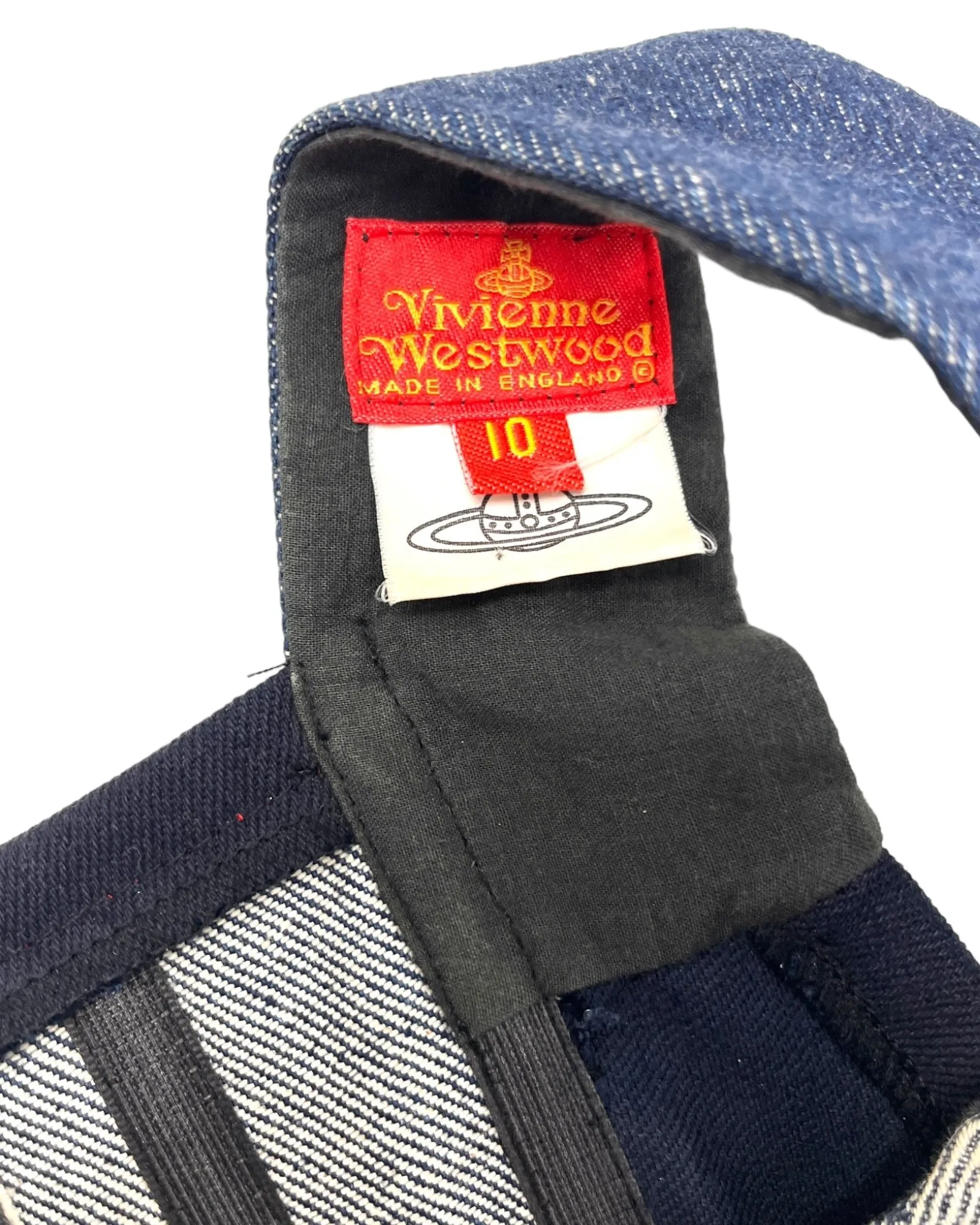 Vivienne Westwood Denim Rolls Royce Print Corset,  ‘Always On Camera’, FW92, Size US 2 / IT 38