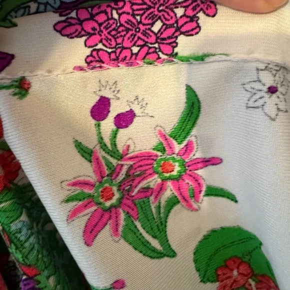 VTG Peck and Peck Robe Floral Zippered