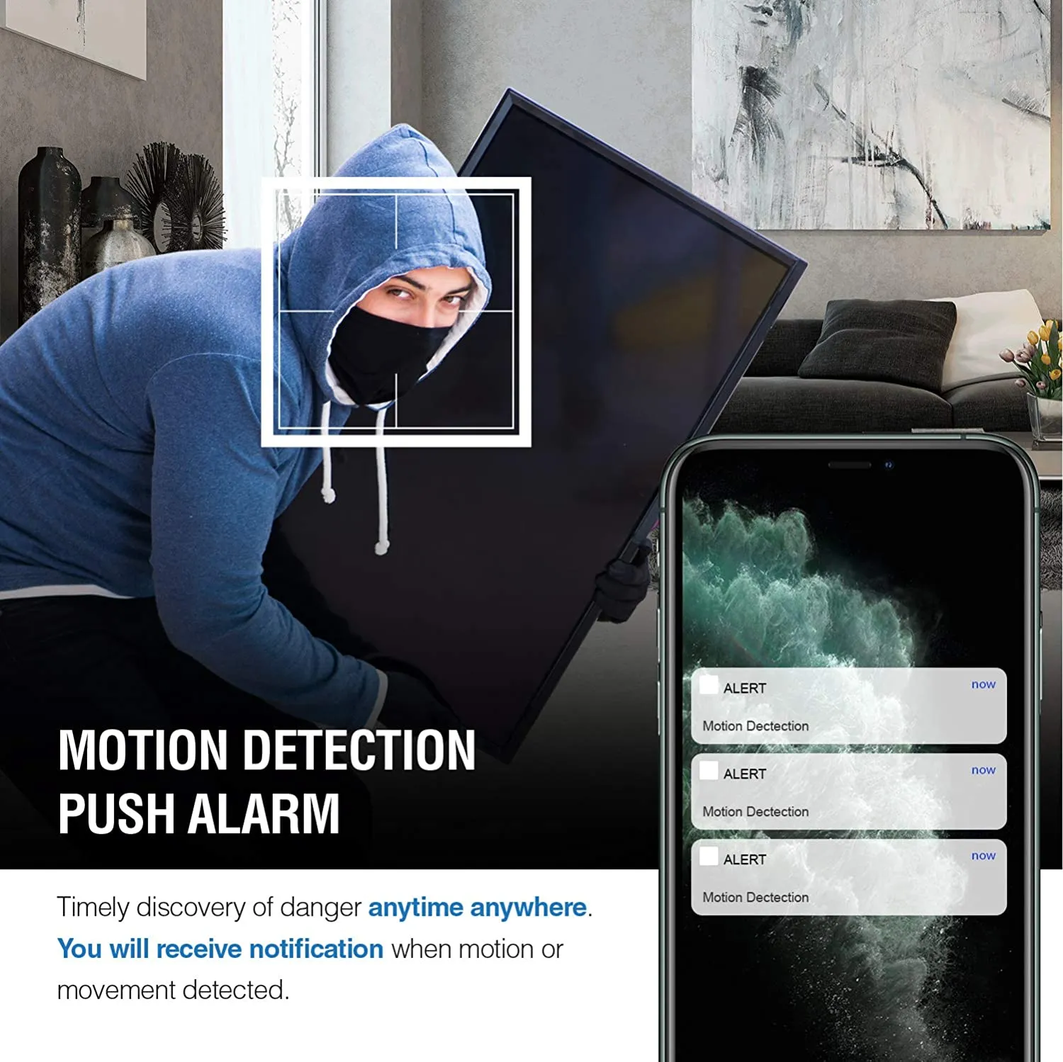 Wall Clock Hidden Camera with WiFi
