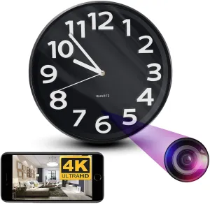 Wall Clock Hidden Camera with WiFi