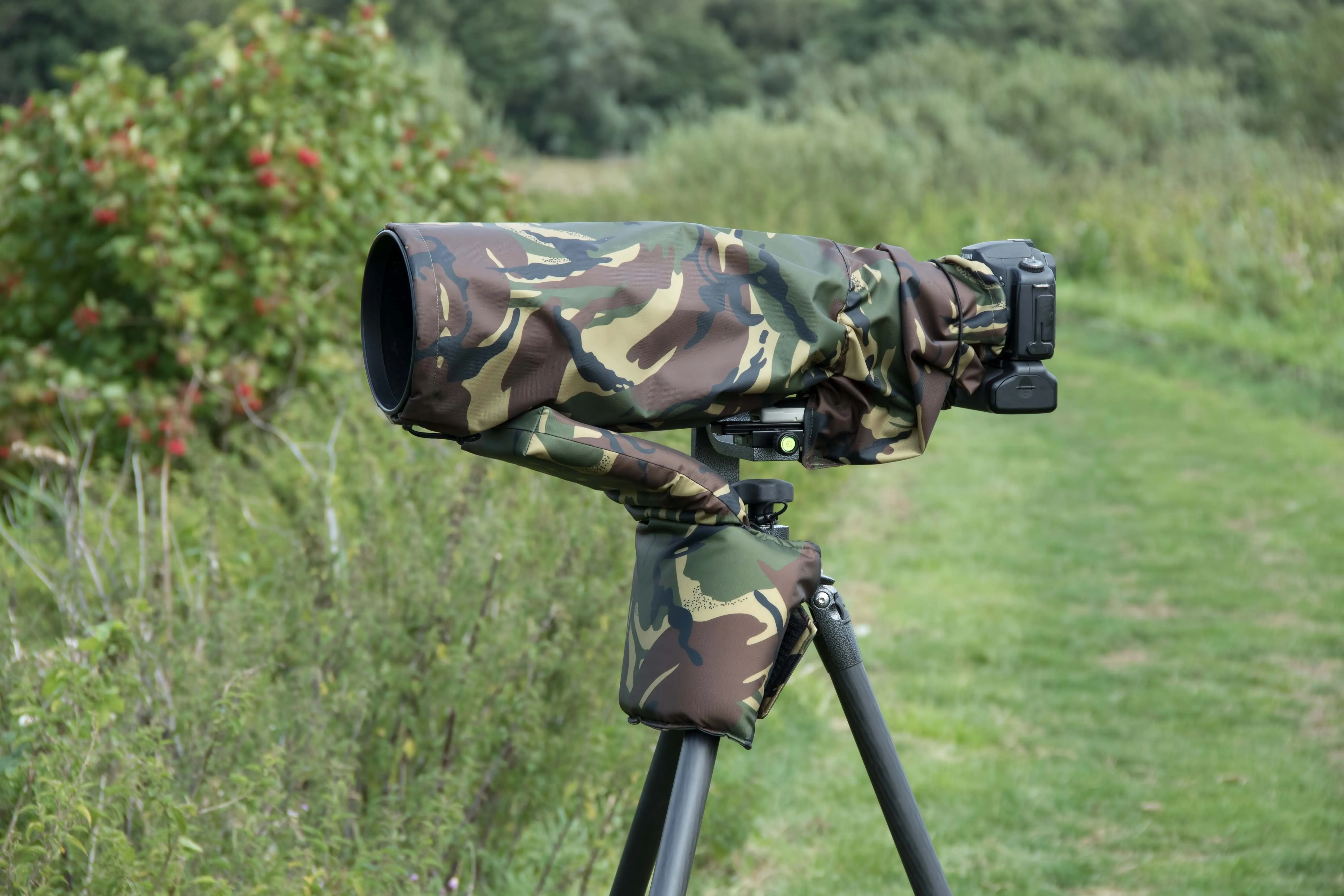 Waterproof Lens Cover For Sigma 50-500 F4.5-6.3  DG OS HSM in DPM Camo, Olive green, Black colours