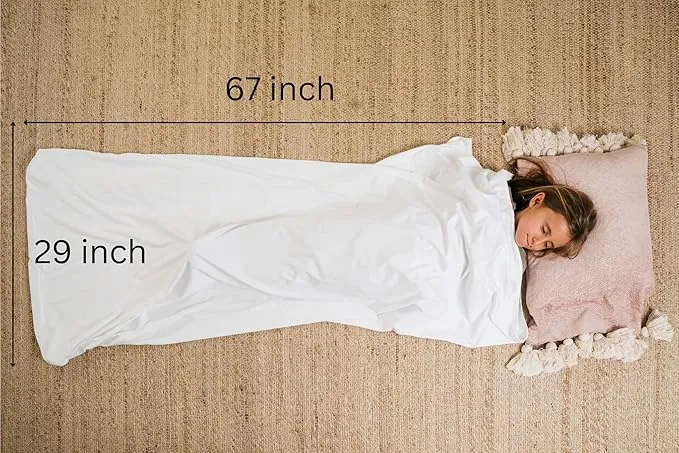 Waterproof Sleeping Bag Liner for Kids and Adolescents. A Perfect Solution for Incontinence, bedwetting on camps, sleepovers, overnight Stays to protect bedding. Lightweight, Cool and Discreet.