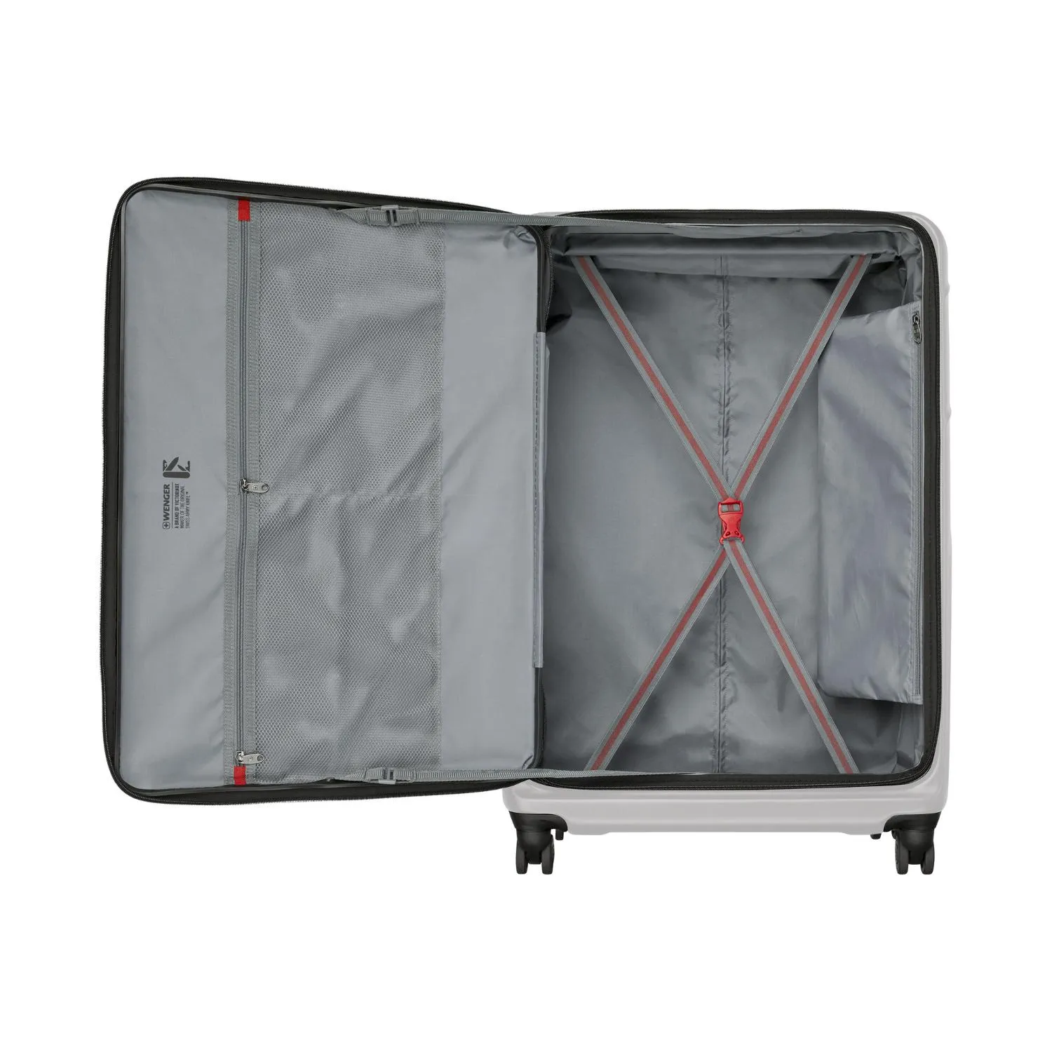 Wenger Amplix Hardside Expandable 83cm Check-In Luggage Trolley Silver
