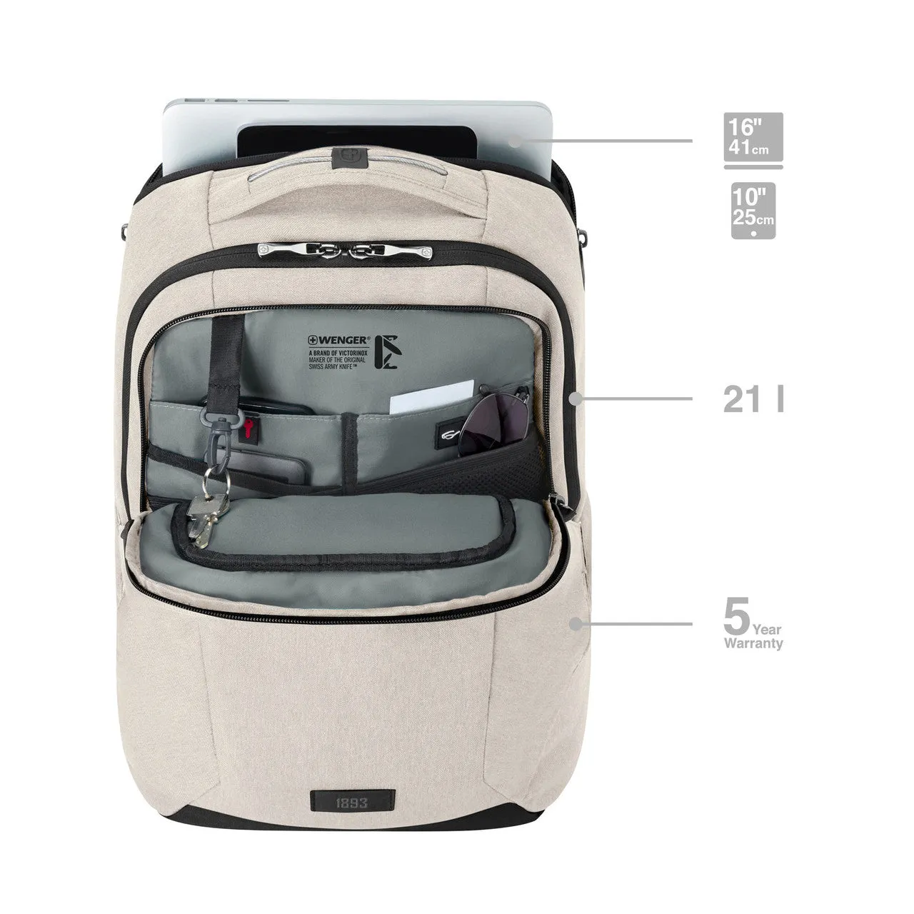 Wenger MX Professional 16in Laptop Backpack (Sand)