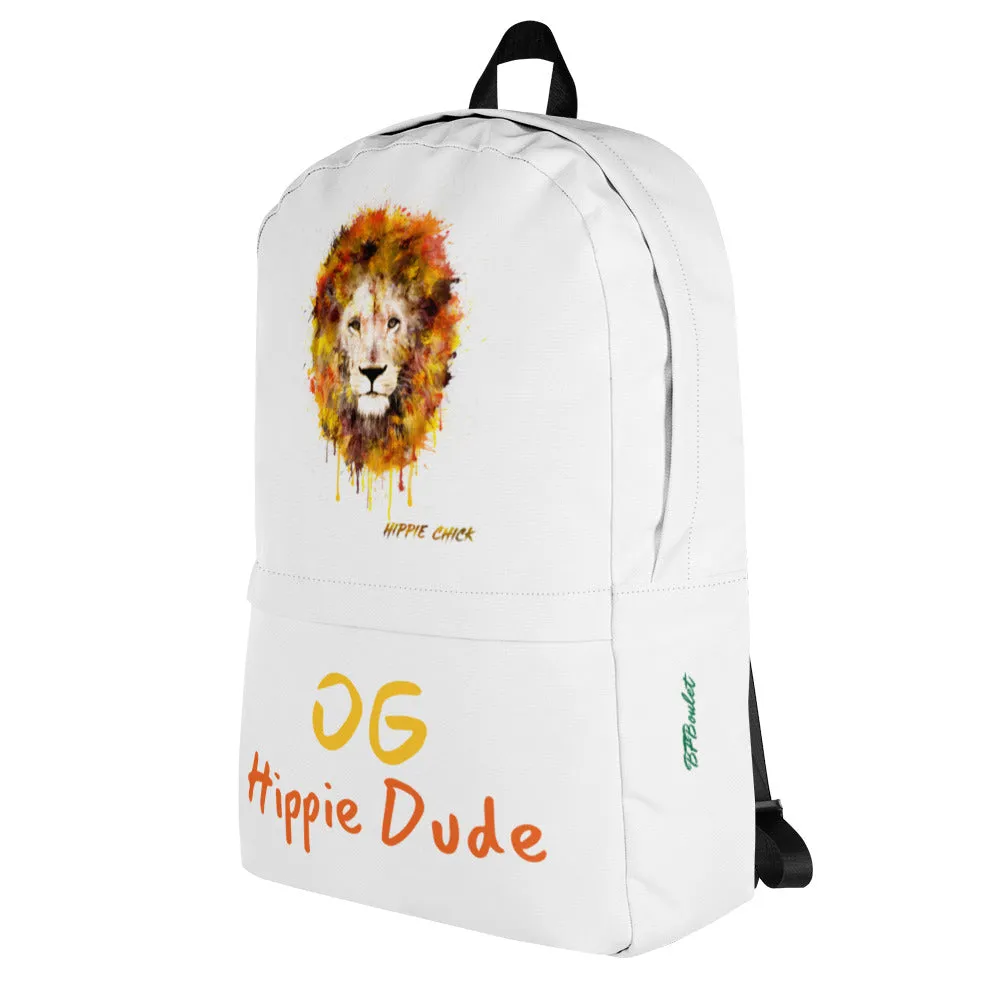 White Backpack - OG Hippie Dude