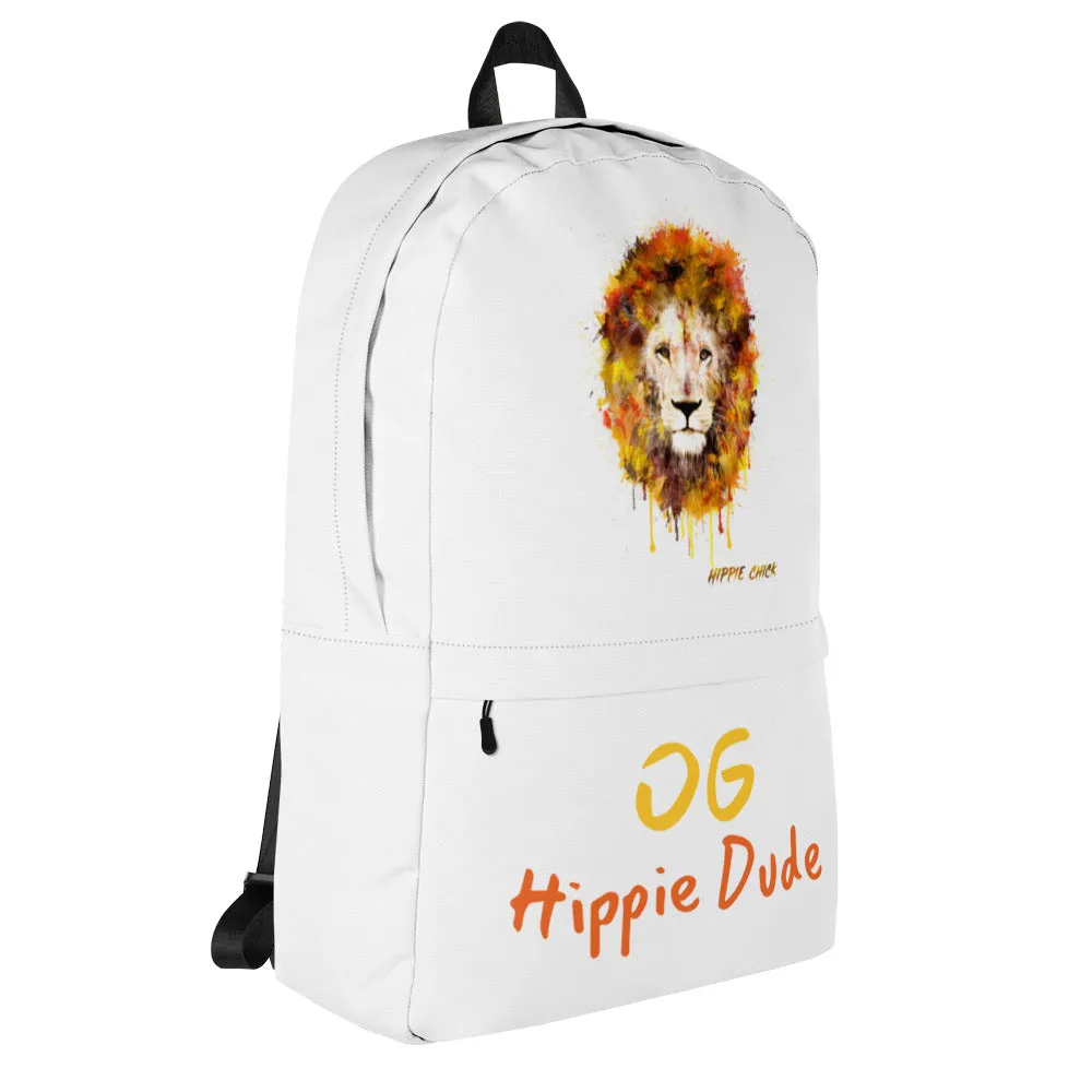 White Backpack - OG Hippie Dude