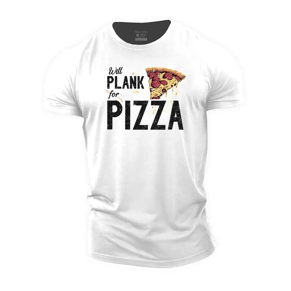Will Plank for Pizza Cotton T-Shirt