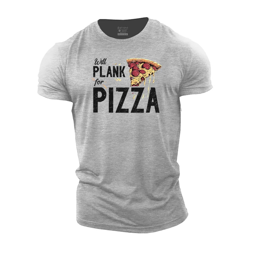 Will Plank for Pizza Cotton T-Shirt