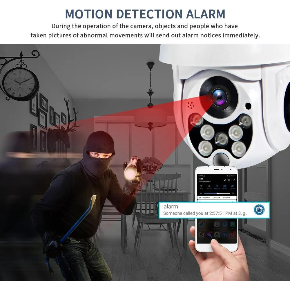 Wireless Outdoor IP Security Camera with Night Vision