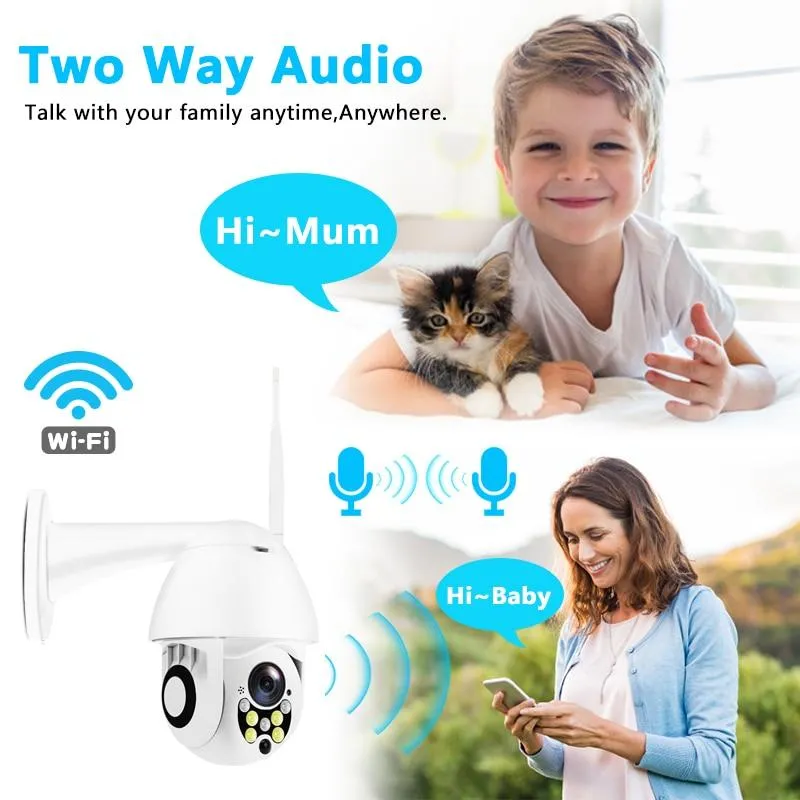 Wireless Outdoor IP Security Camera with Night Vision