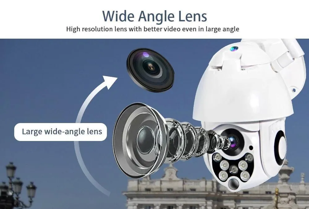 Wireless Outdoor IP Security Camera with Night Vision