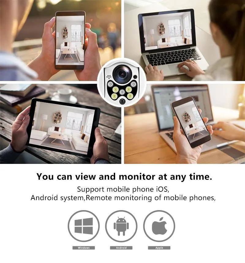 Wireless Outdoor IP Security Camera with Night Vision