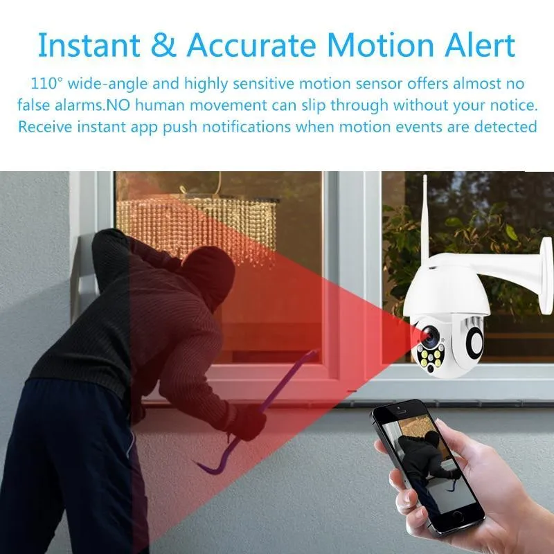 Wireless Outdoor IP Security Camera with Night Vision