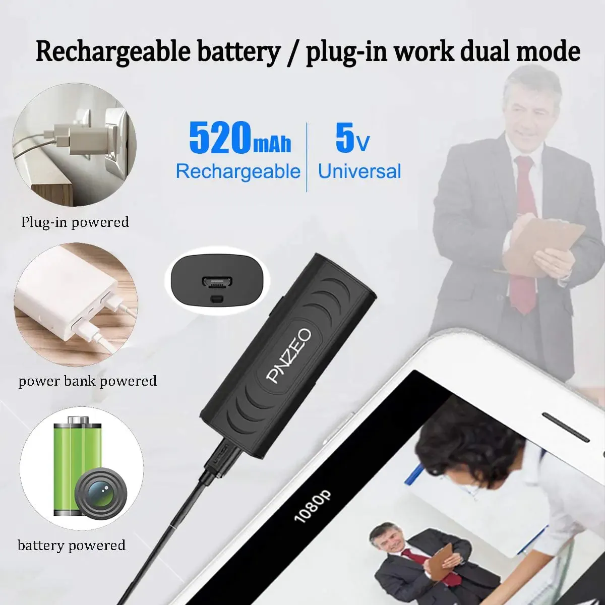 Wireless Wi-fi Security Hidden Camera
