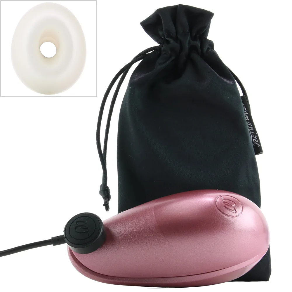 Womanizer Liberty Rechargeable Silicone Compact Travel Pleasure Air Clitoral Stimulator Pink Rose