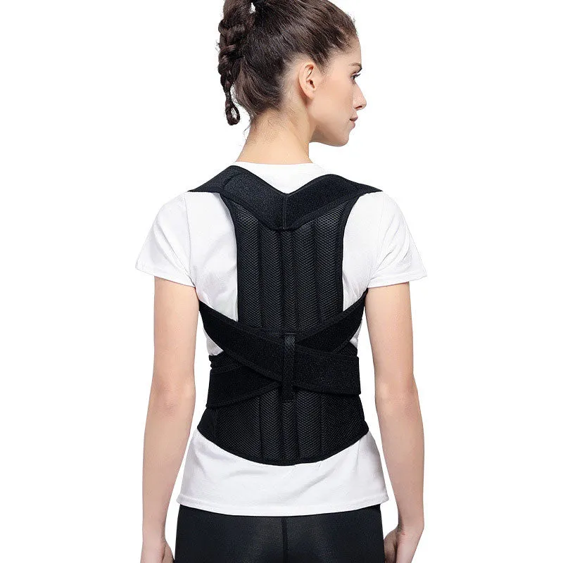 Women's Adjustable Posture Corrector Back Brace Shoulder Lumbar Spine Support