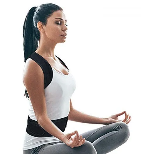 Women's Adjustable Posture Corrector Back Brace Shoulder Lumbar Spine Support