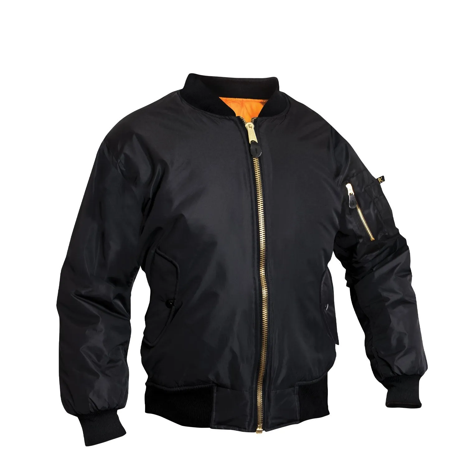 Womens MA-1 Flight Jacket - Black