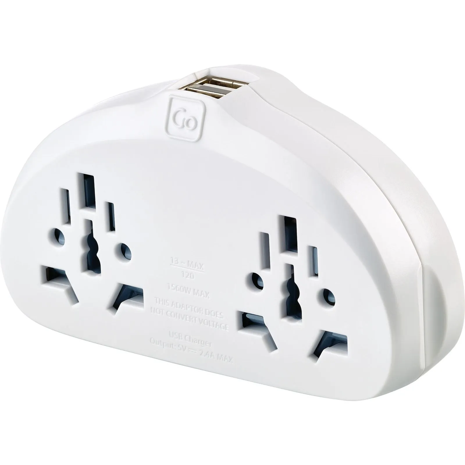 World to USA Adapter Duo   USB