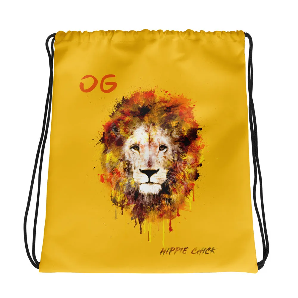 Yellow Drawstring Bag