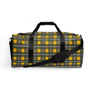 Yellow Tartan - Inspired By Harry Styles - Sustainably Made  Duffle bag
