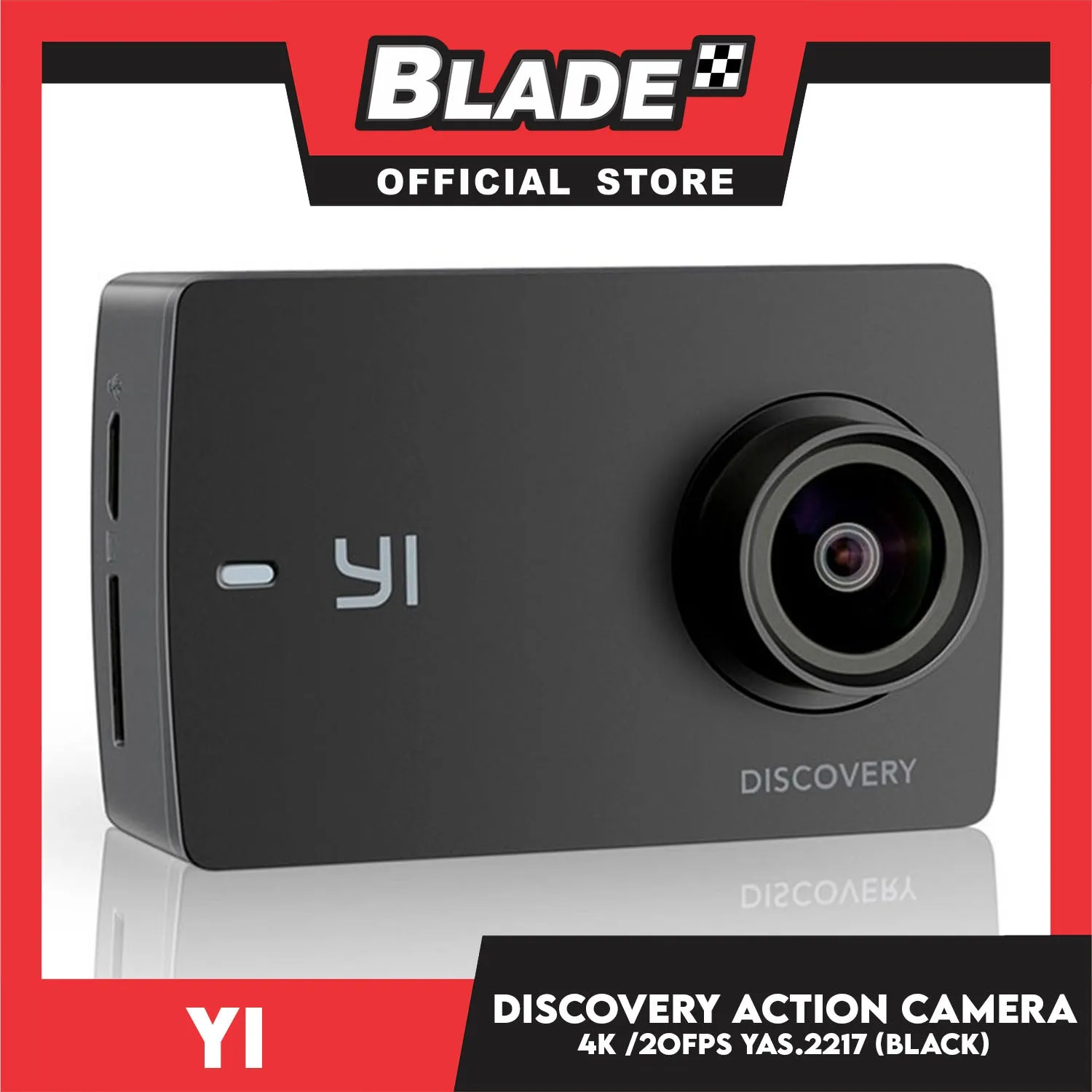 Yi Discovery Action Camera YAS.2217 - Action Cam, Backup Camera & 4k Video to Full HD