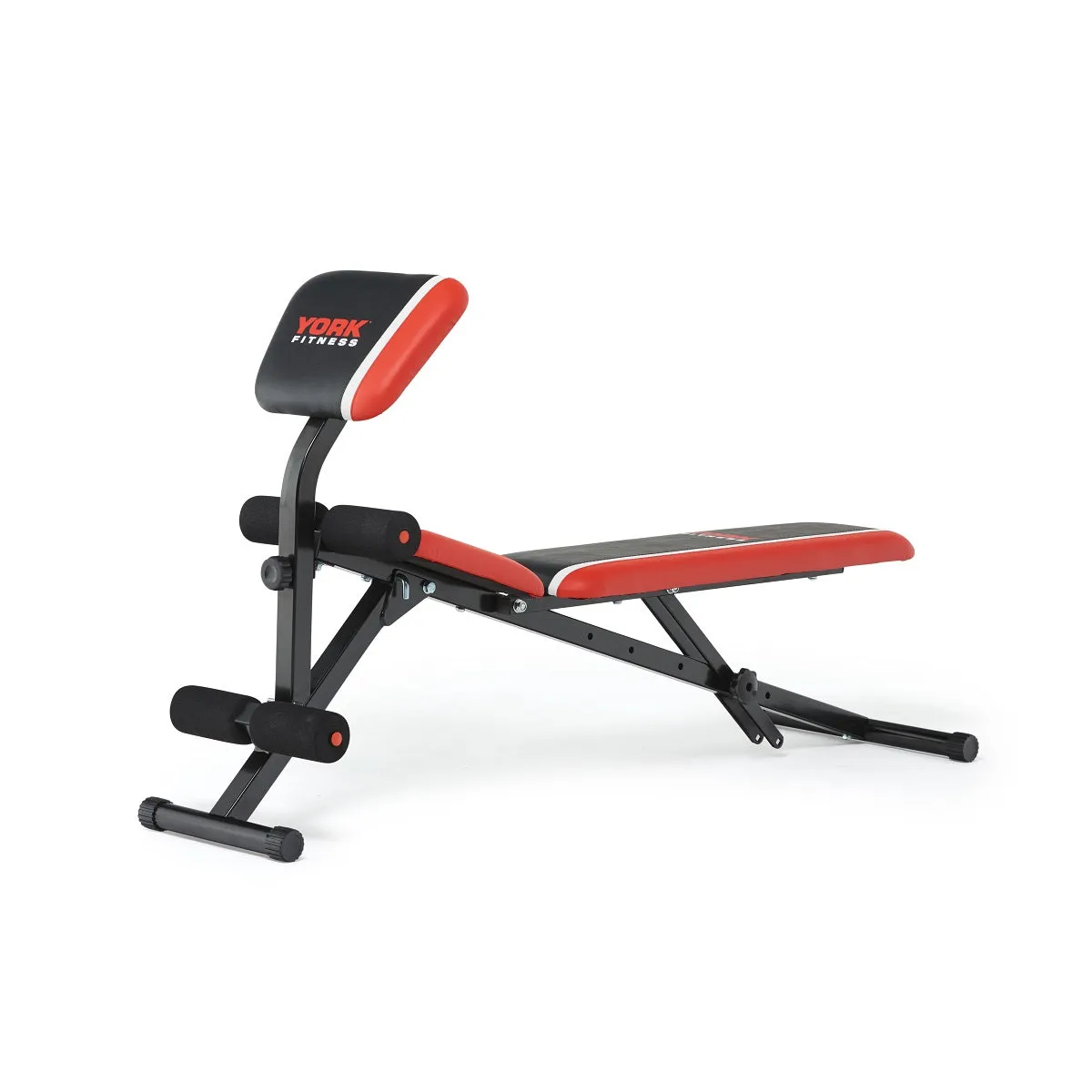 York Warrior 2 in 1 Dumbbell & Ab Bench with Curl