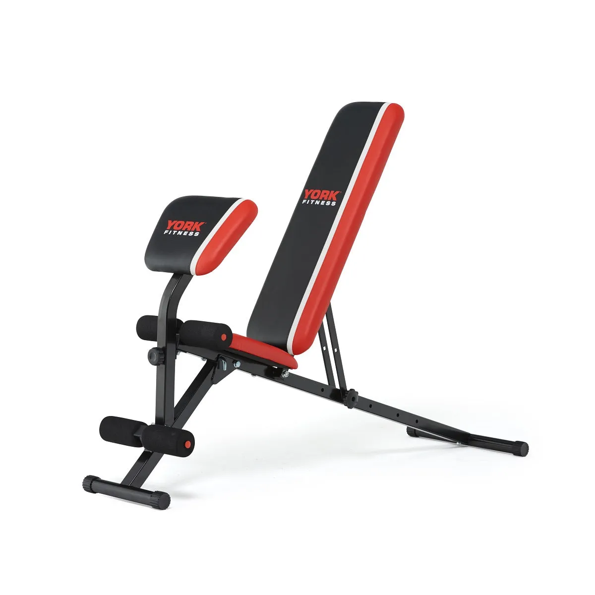 York Warrior 2 in 1 Dumbbell & Ab Bench with Curl